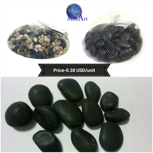 Graviers ronds en vrac naturels de 5kg, pierre de style design industriel pour les textures murales de jardin en extérieur, utilisation en aquarium - Product Image 6