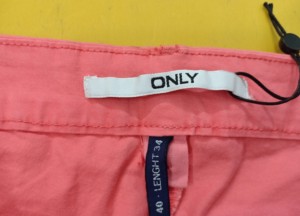 Ropa de tela Oxford de cuerpo entero para mujer, pantalones informales ecológicos teñidos, ropa sobrante, etiquetas planas originales de marca - Product Image 4