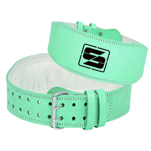 Custom Leather 6 Inch Padded Gym Belt for Weightlifting and Bodybuilding Fitness Training Back Support with Custom Logo - Product Image 2