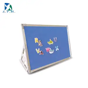 Multifunctionele Klaslokaal Dubbelzijdig Omkeerbare Magnetische Whiteboard Schildersezel Flanel Board Met Stand