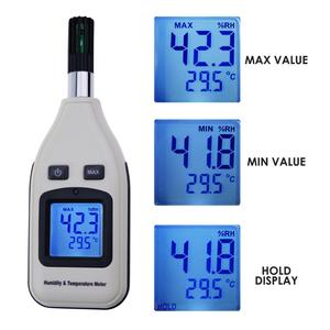 Handheld <span class=keywords><strong>Digital</strong></span> Umidade e Temperatura Medidor Thermo Higrômetro Termômetro Umidade Tester - Product Image 4