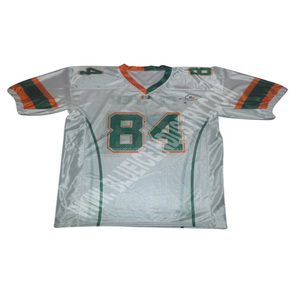 เสื้อฟุตบอลอเมริกันแบบกำหนดเอง ปักลาย Sublimated Tackle Twill พร้อมชื่อที่กำหนดเอง | |   การตัดแบบอัตโนมัติด้วยระบบตัดตามตัวเลขและแบบแปลน - Product Image 4