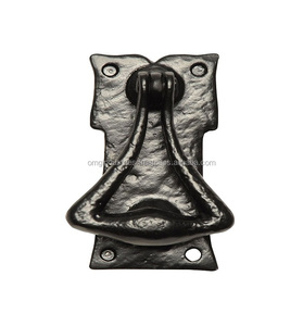 OMG Industries Modern Traditional Style Cast Iron Furniture <b>Door</b> Knocker Black Coated Metal <b>Door</b> Knocker - Product Image 1