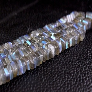 Cuentas Heishi de forma cuadrada lisa de labradorita Natural de hebra larga de 16 ", piedras preciosas de Fuego Azul genuino, fabricación de piedras de jardín, joyería - Product Image 6