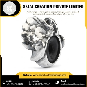 ตัวยึดสเปเซอร์คุณภาพพรีเมี่ยมสีเงินสเตอร์ลิงสำหรับ925 - Product Image 4