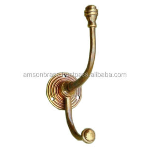 Elegance High Quality Door <b>Hook</b> Clothes <b>Coat</b> Rack Metal <b>Hook</b> up Wall Mounted High Selling Antique Brass Metal <b>Hook</b> - Product Image 2