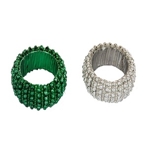 Anillo de servilletas de diseño con cuentas, varios colores, para mesa de fiesta de boda, restaurante decorativo y HOTEL - Product Image 2