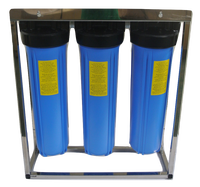 Purificateur d'eau domestique auto-nettoyant en plastique, 7 étapes, type colonne, avec filtre RO Big Blue 20 pouces, 150 GPD, pour toute la maison, fabriqué à Taïwan