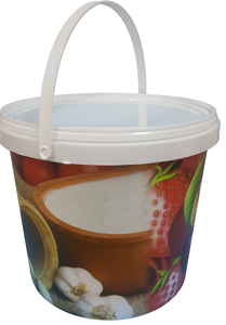 Divan Ambalaj DYK9000 9lt inviolable PP plastique Offset imprimé IML couvercle de conteneur pour emballage alimentaire (yaourt chocolat nature) - Product Image 2