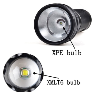 3 chế độ Nhôm Nhiệm Vụ Nặng Nề Siêu Sáng 2D Di Động D Pin Đèn Pin Màu Đen Ánh Sáng LED Đèn Pin - Product Image 4