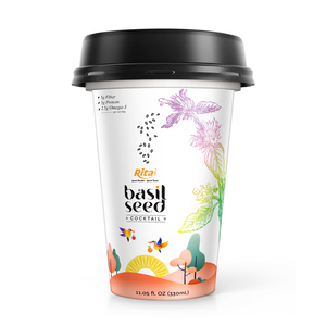 Taza de PP de 330ml con sabor a lichi, sin gluten, vitamina C, puré Natural rico, jugo de semilla de albahaca, botella de opciones de piña naranja de Vietnam - Product Image 6
