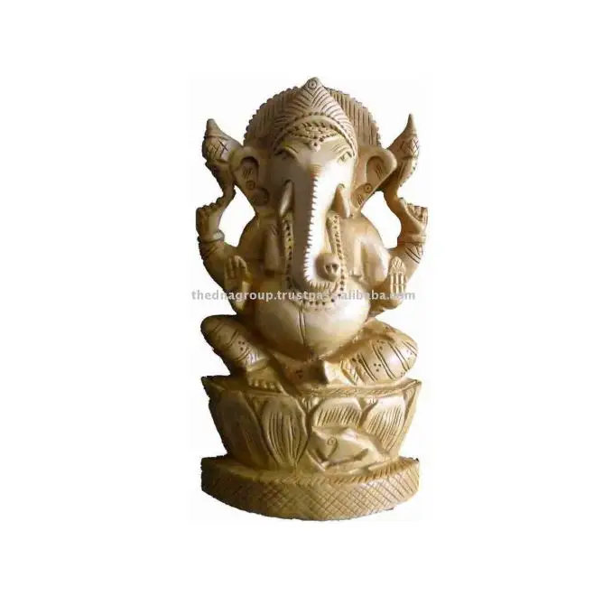 Ahşap Ganesha heykelleri/ahşap oyma figürleri/sanat heykel-2