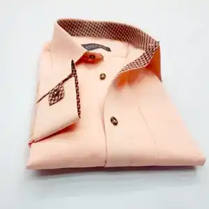 스티브 & 제임스의 남성용 고품질 100% 코튼 플레인 스트라이프 체크 패턴 맞춤형 셔츠
