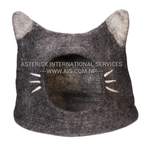 High Quality Large Cat Pet Cave Bed Solid <b>Wool</b> Eco-Friendly Cat House Durable Felt Made Premium Pet Beds - Product Image 2