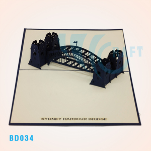 Carte de vœux en papier artisanale en 3D, pont, artisanat du Vietnam - Viet-craft modèle BD - Product Image 6