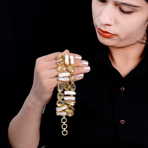 Di alta Qualità Placcato <span class=keywords><strong>Oro</strong></span> Lunetta Madre Di Perla Della Pietra Preziosa Commercio All'ingrosso <span class=keywords><strong>Bracciale</strong></span> Tennis - Product Image 2