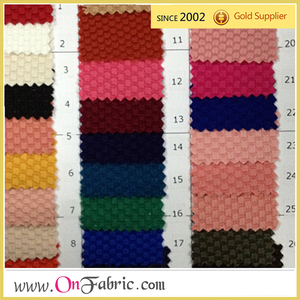 Tissu jacquard uni 100% polyester tissé, largeur 150 cm, pour robe et costume - Product Image 2