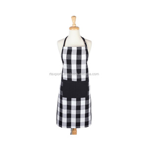 Excellent Quality Latest Design 100% Cotton Solid Color Yarn Dyed Cooking <b>Kitchen</b> <b>Apron</b> for Sale - Product Image 2