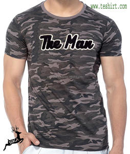 Mens ngụy trang t Áo sơ mi cotton hữu cơ hotsale Alibaba ngụy trang Mens T-Shirt giá rẻ OEM tùy biến Logo áo thun Alibaba - Product Image 4