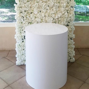 YAGELI Customized Size 5mm Thick TUV Certified Acrylic Round Plinth Backdrop Wedding Display <b>Stand</b> for Events - Product Image 6