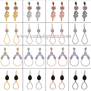 Boucle d'oreille à la mode en argent sterling 925 plaqué or tribal pour cadeau de mariage. Grossiste Fabrication PAR CDP - Product Image 5