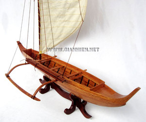 เรือแคนูฮาวายแบบดั้งเดิม #1-งานฝีมือไม้ - Product Image 2