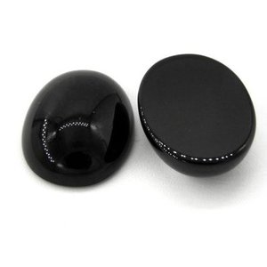 10mm 12mm 14mm Piedra de ónix negro natural Oval Suave Cabujón suelto Fabricante de piedras preciosas Proveedores a precio de fábrica al por mayor - Product Image 2