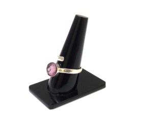 Améthyste Quartz ~ Forme ronde plaqué argent Fabrication de bijoux Pierre précieuse Or Fait à la main Pierre de naissance Bague Boho - Product Image 6