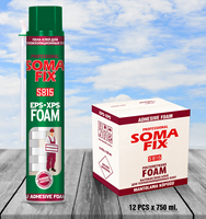 SOMAFIX 750ml EPS XPS mousse adhésive S815 mousse PU haute Performance pour panneaux isolants et applications de construction