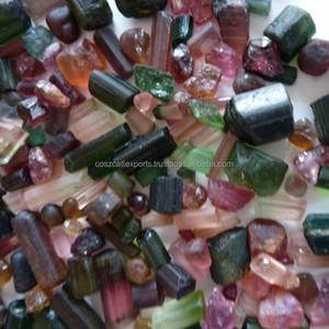 Tourmaline, pierre précieuse naturelle brute, couleurs mélangées, Inde, Coscatlexports DS1489856, effets optiques naturels spéciaux - Product Image 5