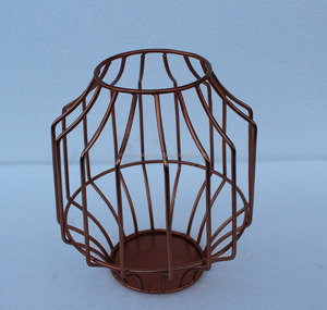 Creative Vintage Iron Copper Plated <b>Tea</b> Light Holder Handmade Miniature Home Decor Art Easter Wedding Gifts <b>Candle</b> Jars Lanterns - Product Image 1