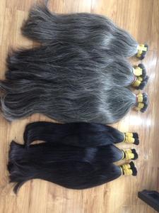 Cabello humano 100% gris de alta calidad para decolorar, venta al por mayor, cabello trenzado - Product Image 3