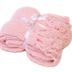 Manta de tiro con borla Boucle tejida acrílica sólida de nueva moda para sofás, mantas de calidad superior - Product Image 1