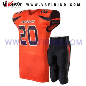 Official Game Custom Sublimation American Football Jersey Plus Size Breathable Anti-Bacterial Quick Dry 100% Polyester <b>Mesh</b> - Product Image 3