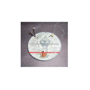 Hermoso Quemador de Incienso de Piedra de Savia, Hecho a Mano, en Forma Redonda - Product Image 1