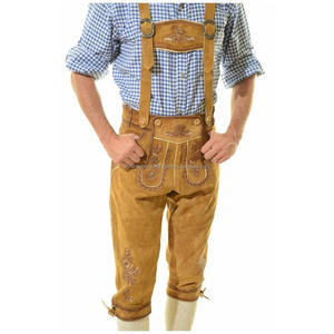 Bavarian Lederhosen Trachten Shorts Tallas grandes Antiarrugas Ropa bordada Ligero Transpirable Cintura media - Product Image 1