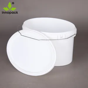 Cubeta de Pintura de Plástico Ovalada de 2 Galones/7.5L con Tapa y Asa de Metal - Product Image 1