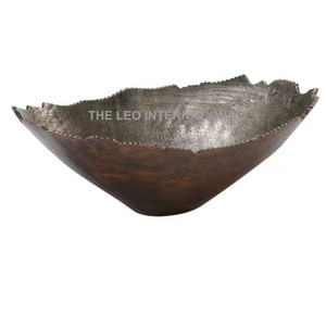 Diseño antiguo y cuenco hecho a mano de Metal de aluminio, fruta de lujo para servir, cuenco decorativo para vajilla - Product Image 1