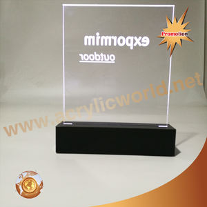 Support de panneau en acrylique, personnalisé, avec base et logo LED - Product Image 4