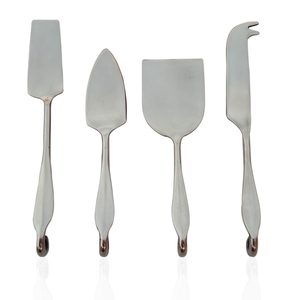 Coupe-fromage en acier inoxydable finition argentée ensemble de couverts en métal cuisine de table ensemble d'outils à fromage en métal - Product Image 6