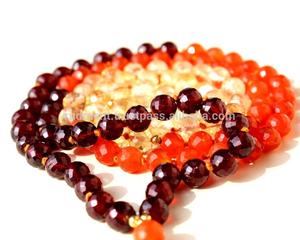 Piedras preciosas curativas para chakras, cuentas de Mala, collar anudado, Piedras Naturales, cristal curativo, 108 - Product Image 1