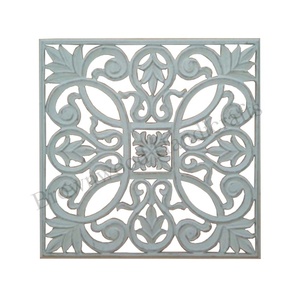 Madera MDF perforada tallada a mano para decoración de paredes Mandala de pared de forma cuadrada tallada en madera a precio mayorista - Product Image 1