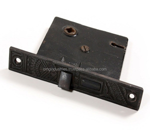 OMG ngành công nghiệp đồng thau mạ sắt xử lý thiết lập vuông cửa xử lý khóa cửa trước cơ thể khóa xi lanh cửa xử lý thiết lập - Product Image 3