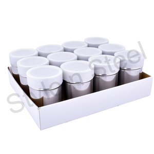 เครื่องปั่นสมุนไพรโลหะพร้อมกล่องใส่เครื่องเทศและชีสสแตนเลสหลายสี12ชิ้น - Product Image 1