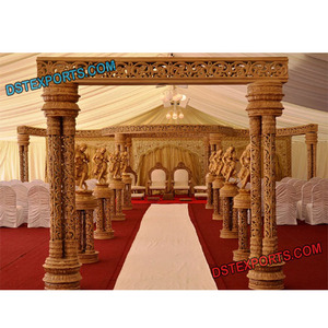 Triveni Wedding Mandap Set Último Wedding Mandap Set en venta Indian Wedding Mandaps Manufacturer New Mandap Wedding Set USA - Product Image 1