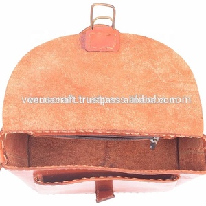 กระเป๋าสะพายไหล่หนังควายแท้สำหรับผู้หญิงทำด้วยมือ - Product Image 1