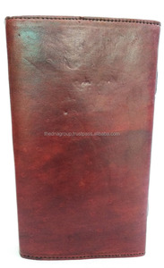 Diario de cuero clásico de calidad genuina hecho a mano con cerraduras dobles y acento de piedra, diario de cuero para escribir y tomar notas - Product Image 2