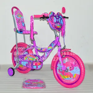 Colourful تصميم دراجة للأطفال دراجة أطفال مع مسند الظهر 12/14/16 بوصة للفتيات