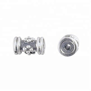 Perles en argent uni - Product Image 1