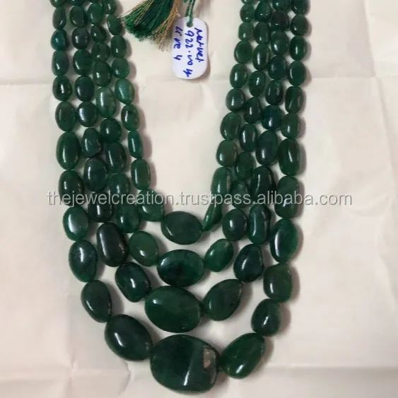 6mm 7mm naturale AAA smeraldo liscio ruzzola perline di pietre preziose acquistare Online direttamente dal produttore al prezzo all'ingrosso di fabbrica